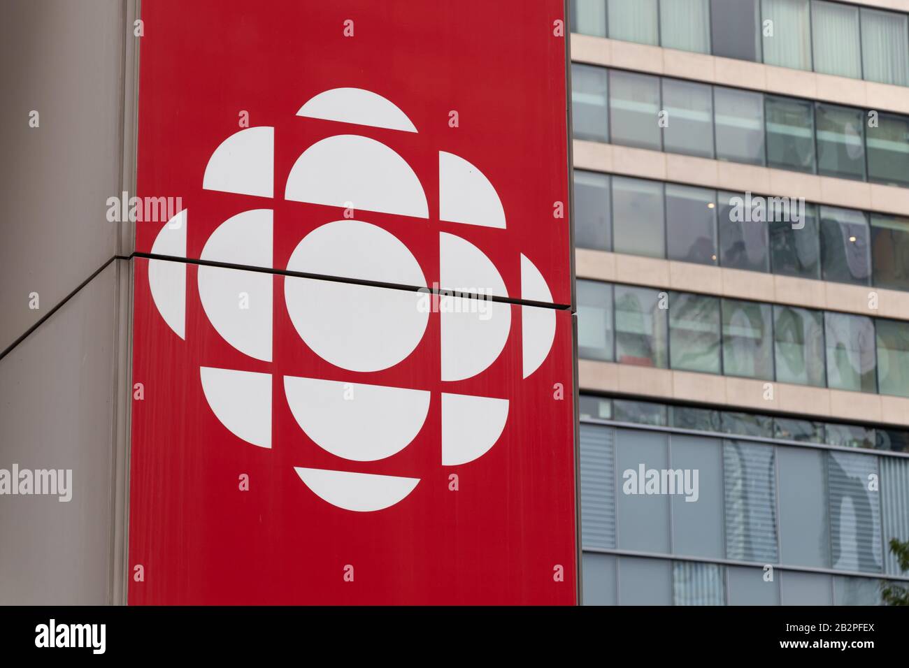 Canadian broadcasting corporation logo hires stock photography and