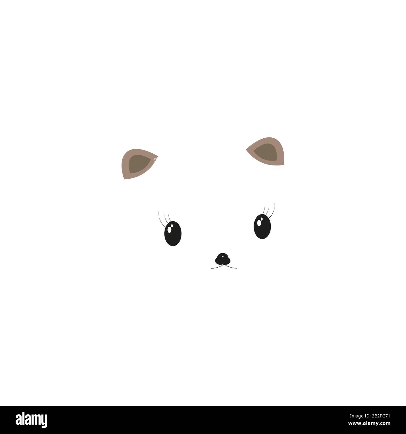 Panda Kawaii Panda with Heart Nose | Poster