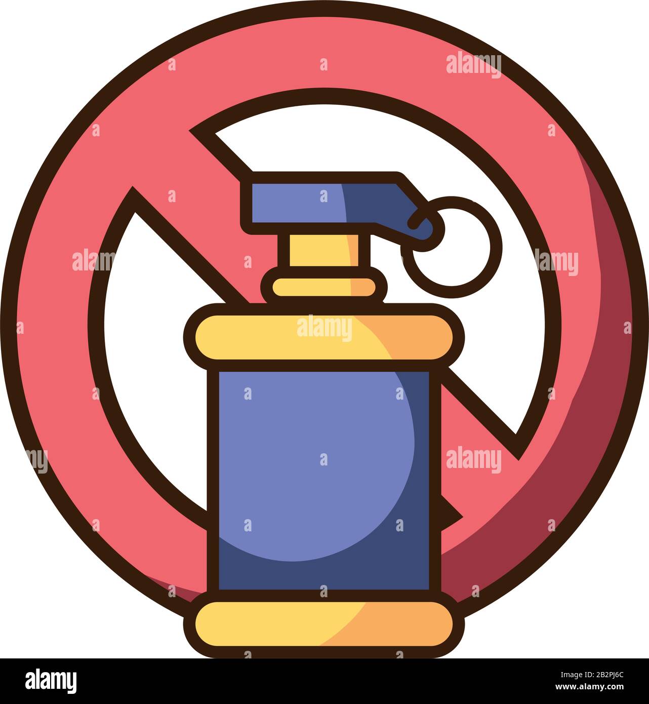 Aerosol Spray Can Forbidden Graffiti Sign On White Background Vector Illustration Design Stock Vector Image Art Alamy