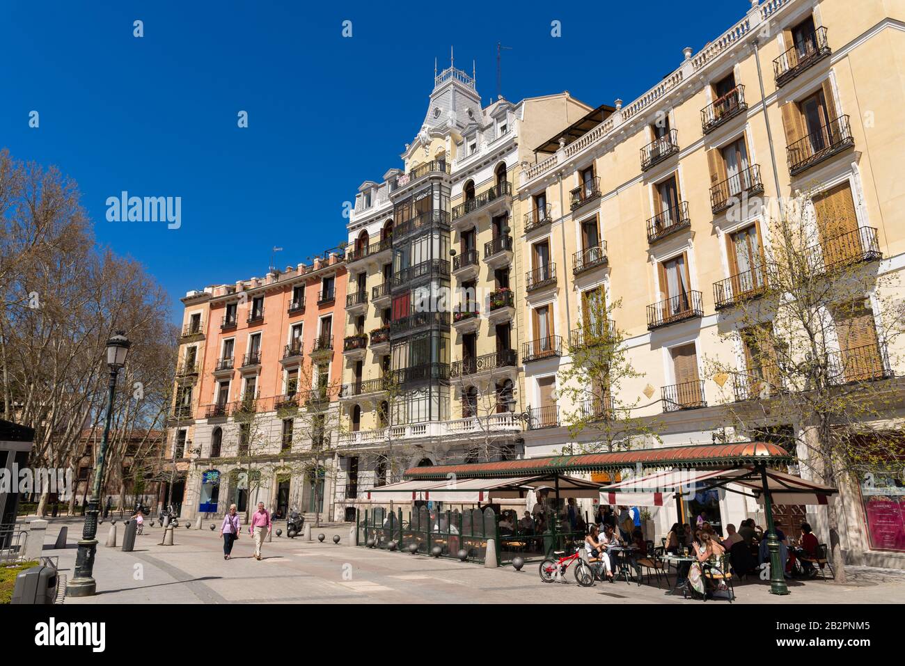 The Plaza Oriente, Madrid, Spain Stock Photo