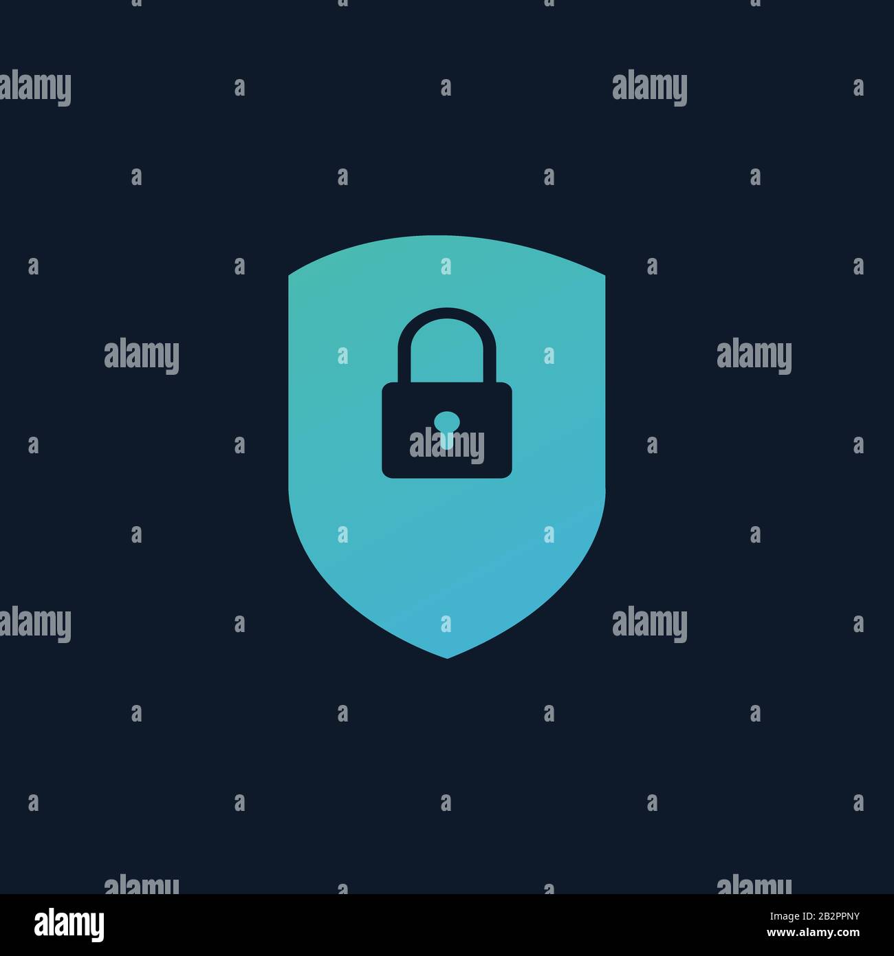 Cyber security concept: Shield With Lock icon , cyber data security or ...