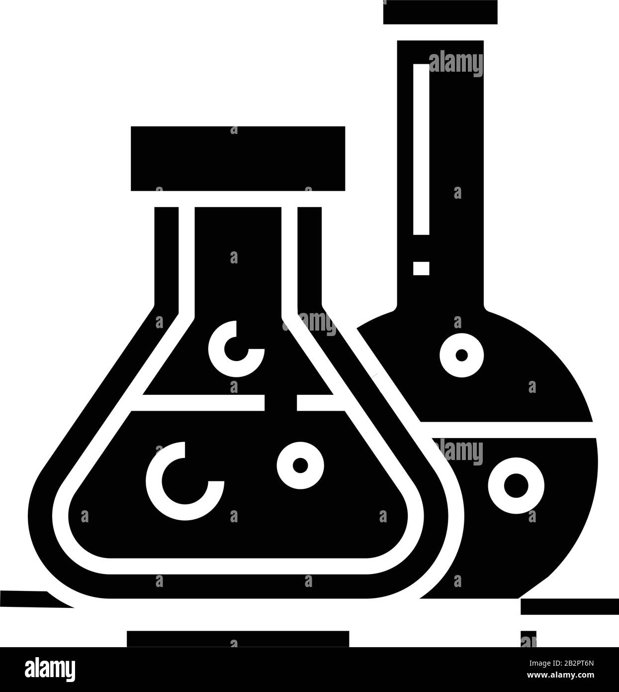 Medicine fluid black icon, concept illustration, vector flat symbol ...