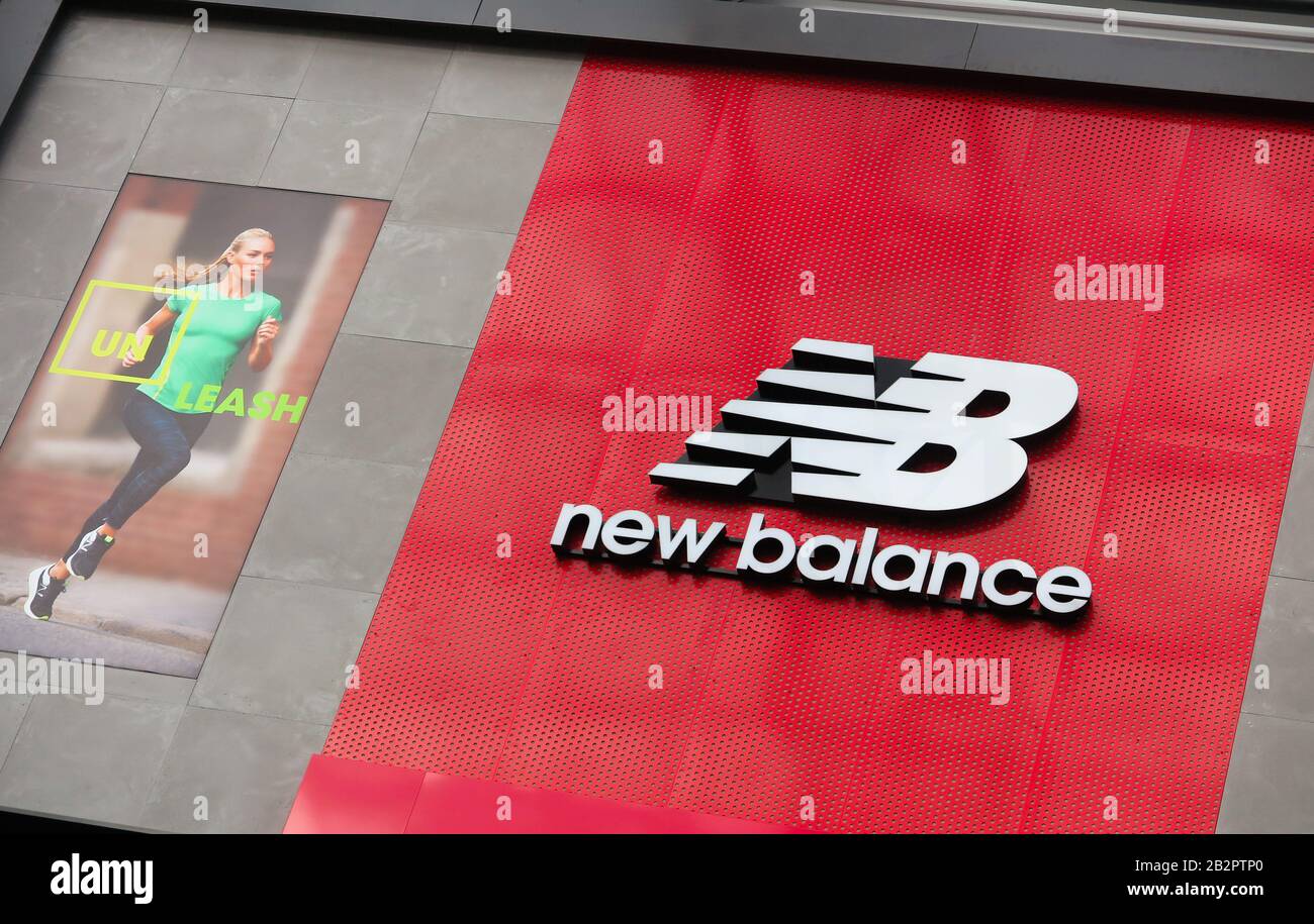 Oberhausen, Germany - February 11. 2020: View on logo of new balance  sportswear chain store Stock Photo - Alamy