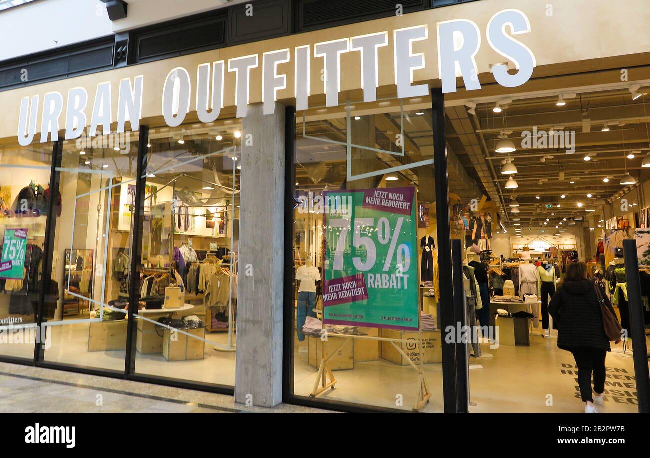 Oberhausen, Germany - February 11. 2020: View on entrance of Urban  Outfitters fashion chain store Stock Photo - Alamy