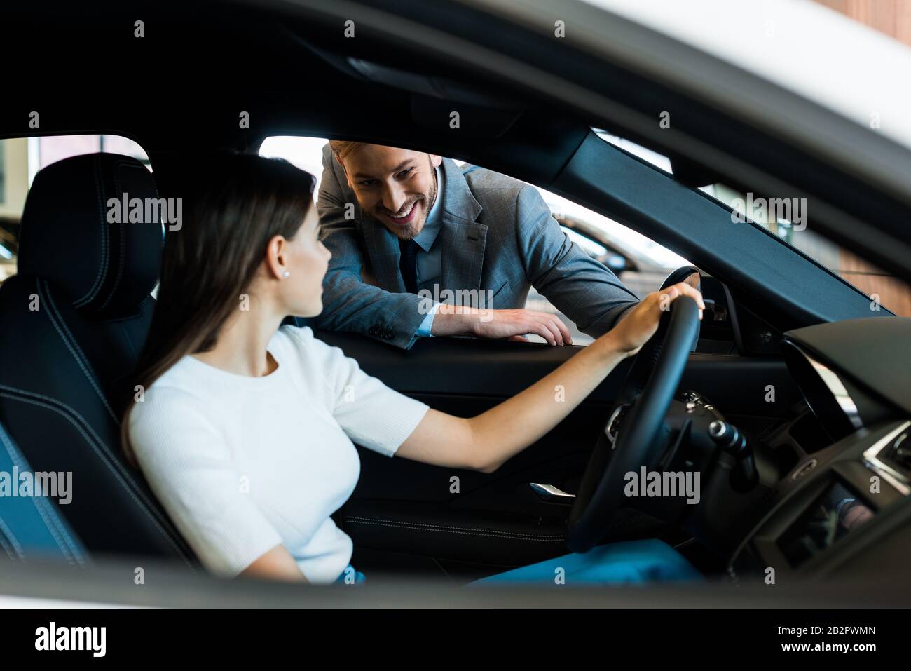 Man tie smiling car steering wheel hi-res stock photography and images ...