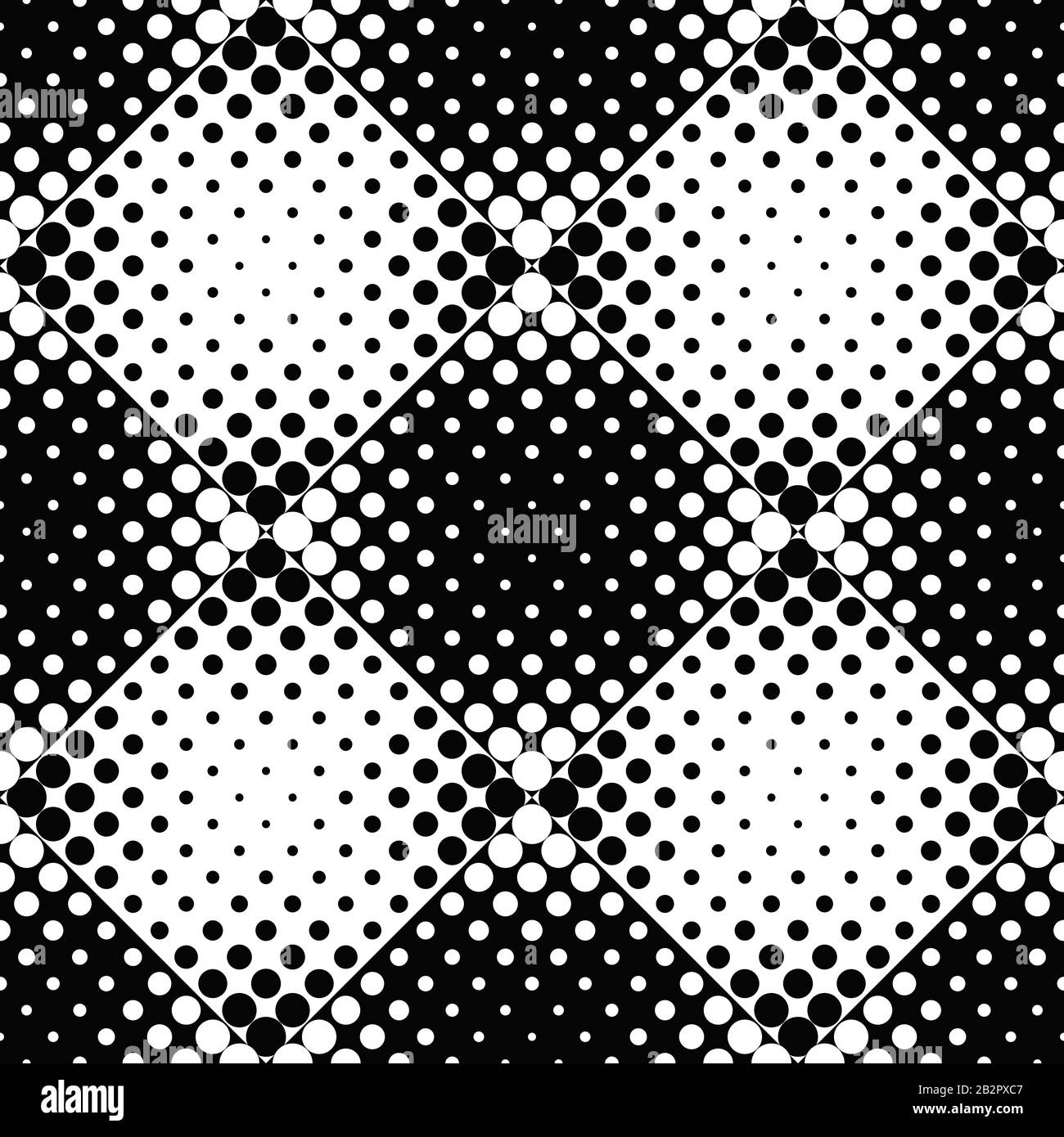 Abstract black and white dot pattern background design Stock Vector