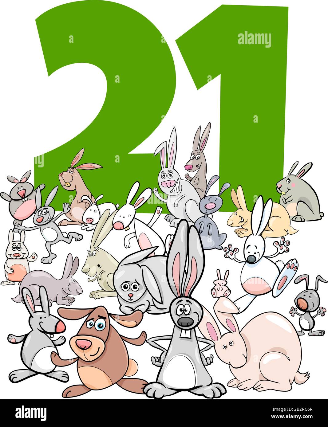 Number Of Rabbits Cut Out Stock Images & Pictures - Alamy