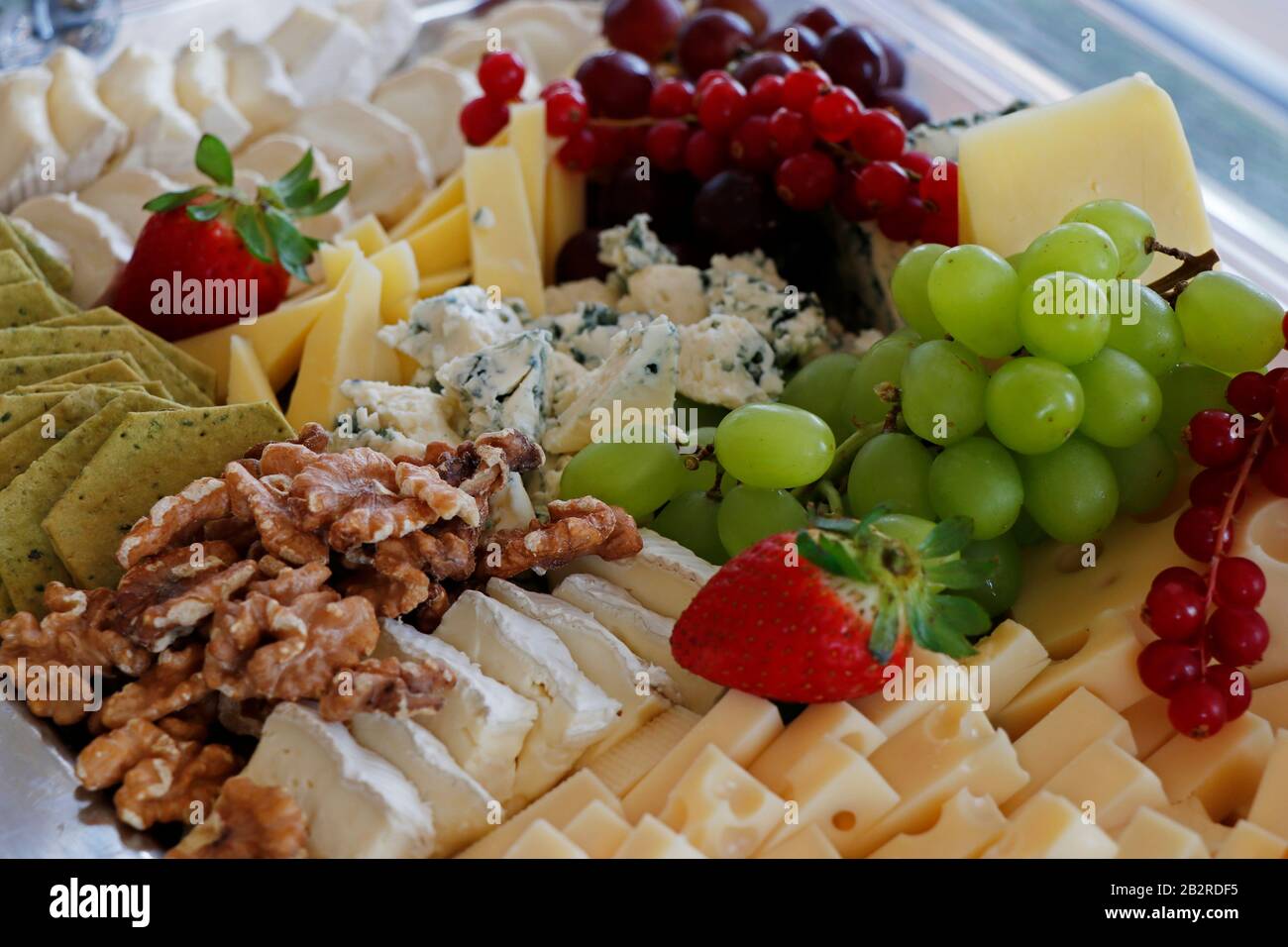assorted cheese platter Stock Photo Alamy