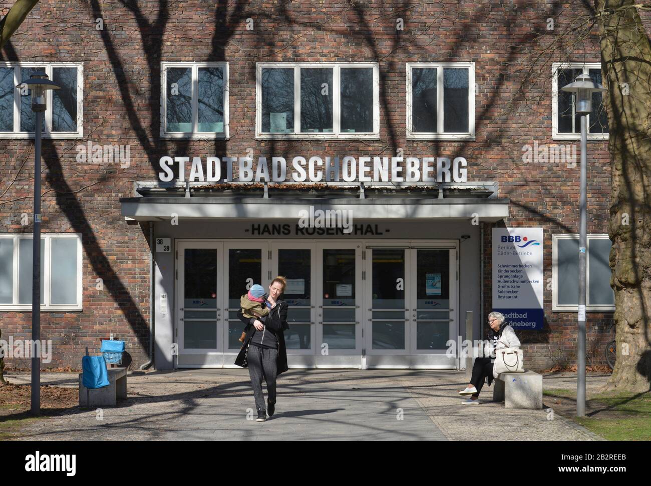 Stadtbad Schoeneberg, Hans-Rosenthal, Hauptstrasse, Schoeneberg, Berlin, Deutschland Stock Photo