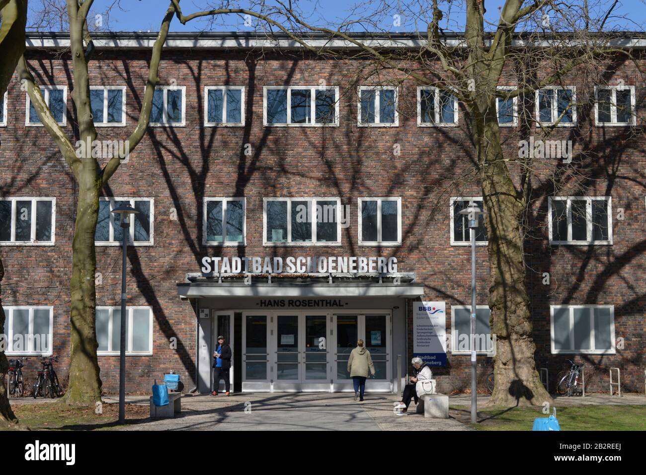 Stadtbad Schoeneberg, Hans-Rosenthal, Hauptstrasse, Schoeneberg, Berlin, Deutschland Stock Photo