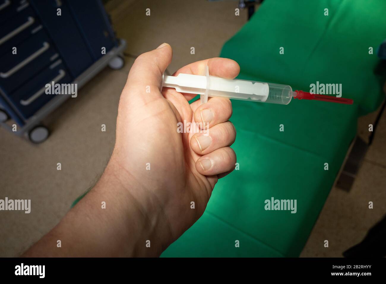 in an OP there are different operation containers with sterile ...