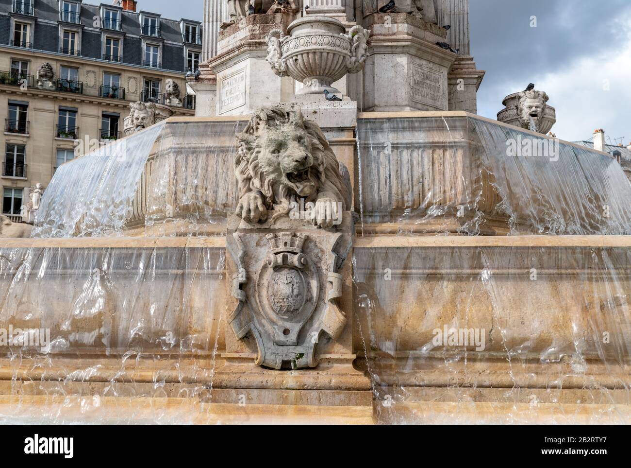 Fountain of Saint Sulpice, Paris, France Stock Photo