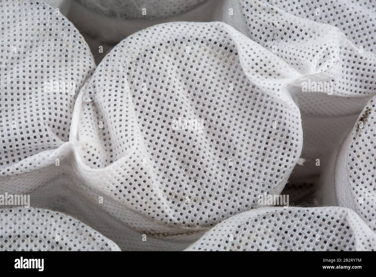 Independent mattress springs in spunbond Stock Photo Alamy