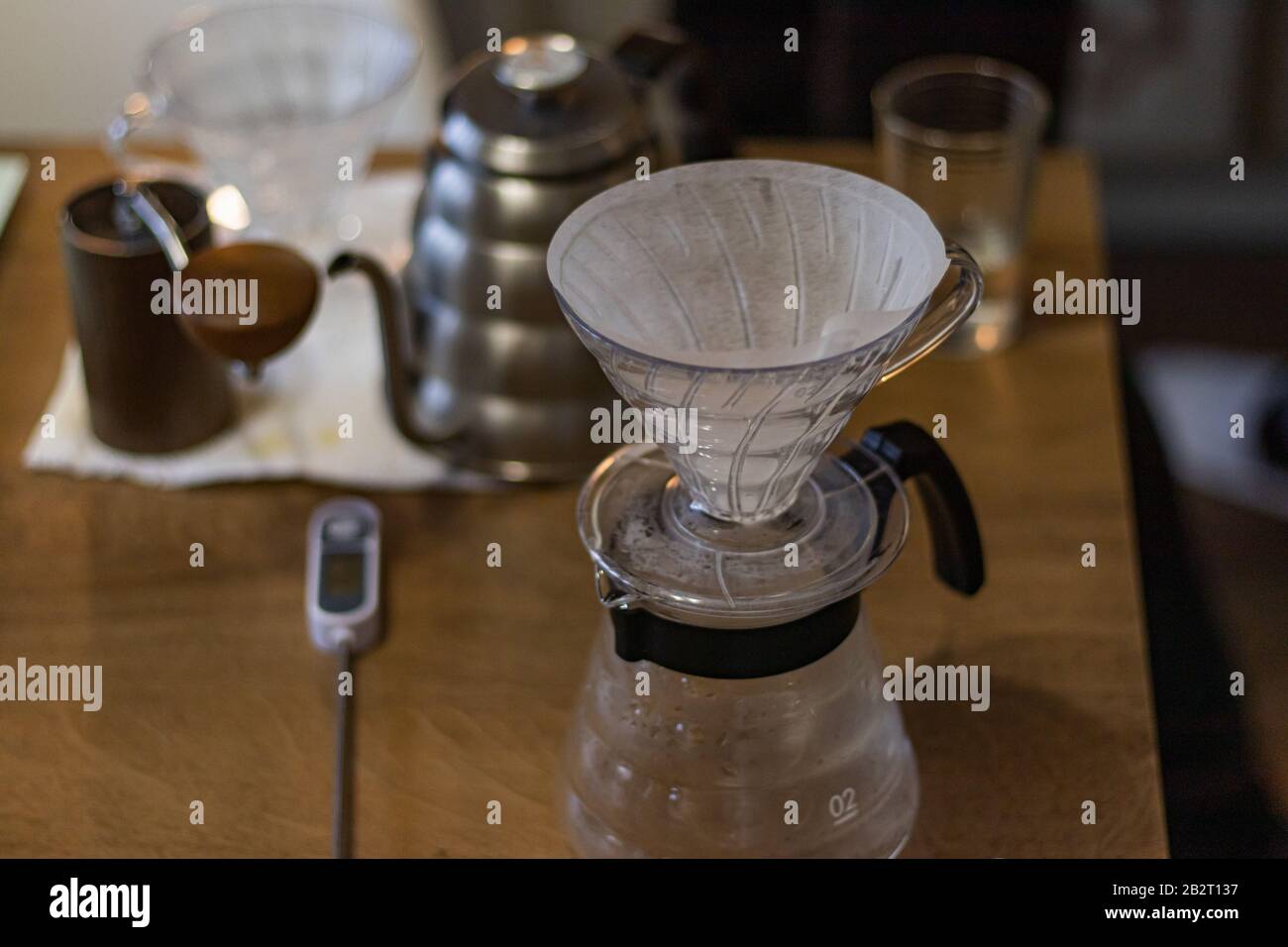 Alternative manual coffee brewing. Devices for coffee Stock Photo Alamy