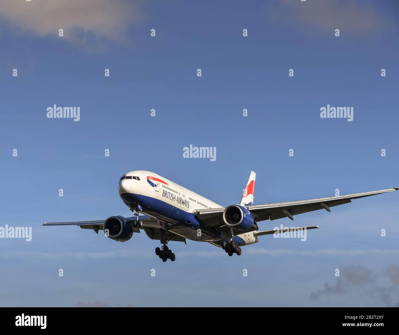 LONDON, ENGLAND NOVEMBER 2018 British Airways Boeing 777 long haul