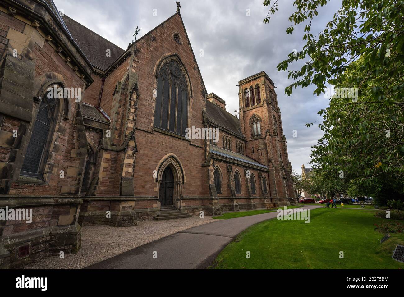 Beautiful shot of the famous historic St. Andrew's Cathedral in Inverness, Scotland Stock Photo