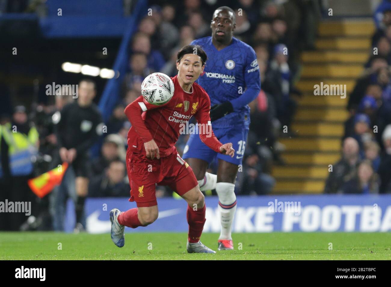 Takumi Minamino #18 of Liverpool during the game Stock Photo - Alamy