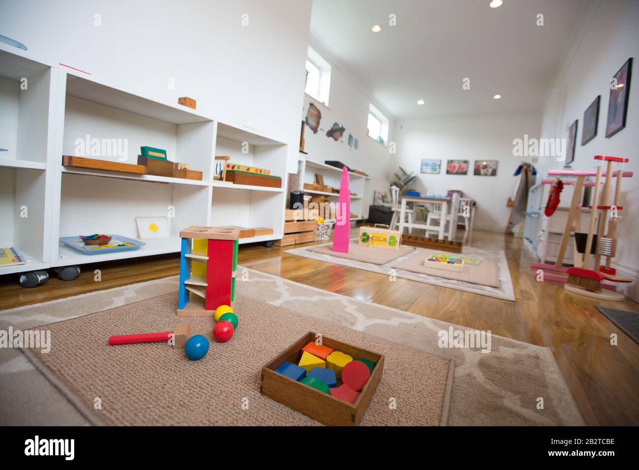 A Montessori classroom, UK Stock Photo