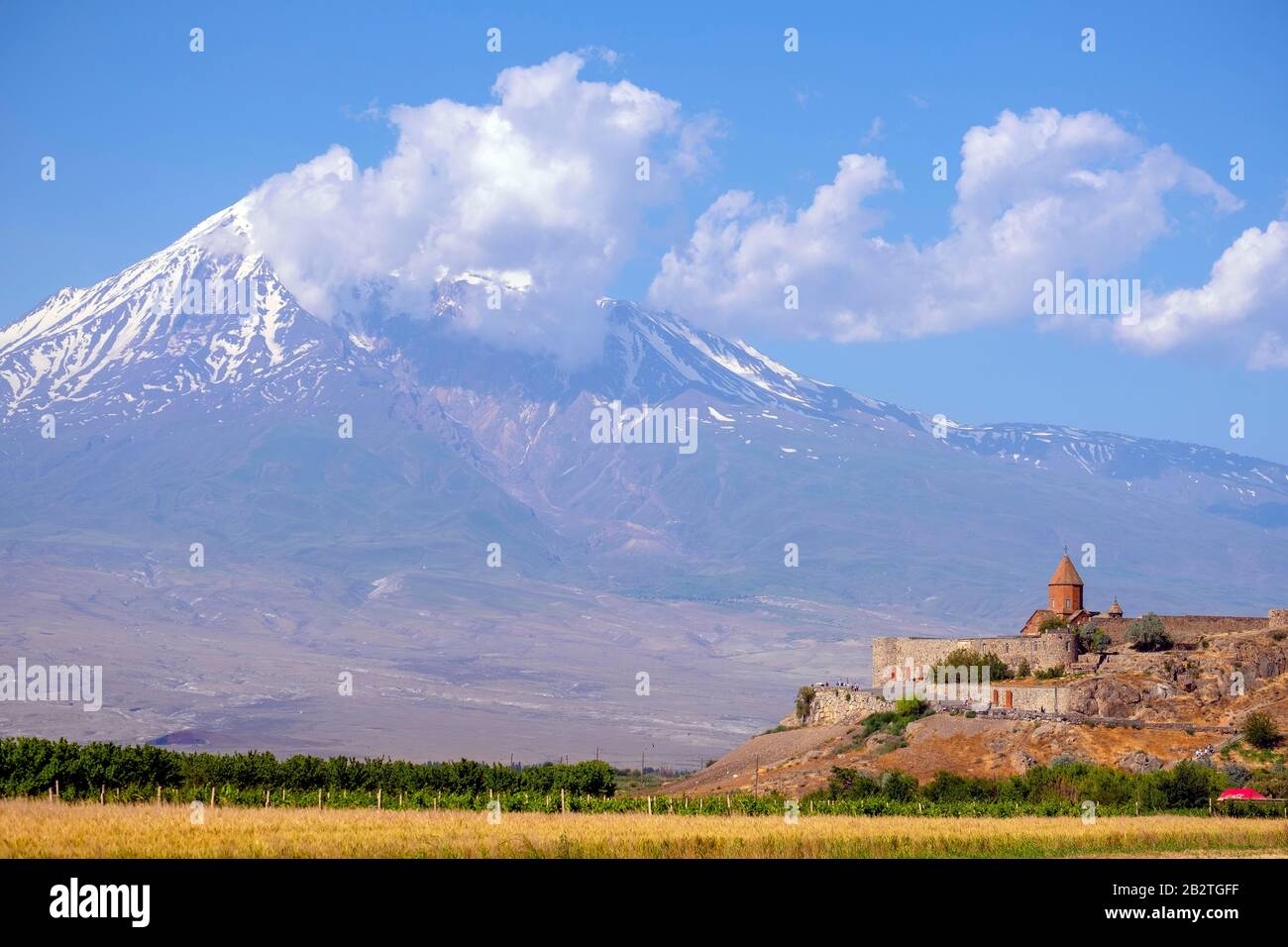 Monastery Chor Virap and Ararat mountain, province Ararat, Armenia