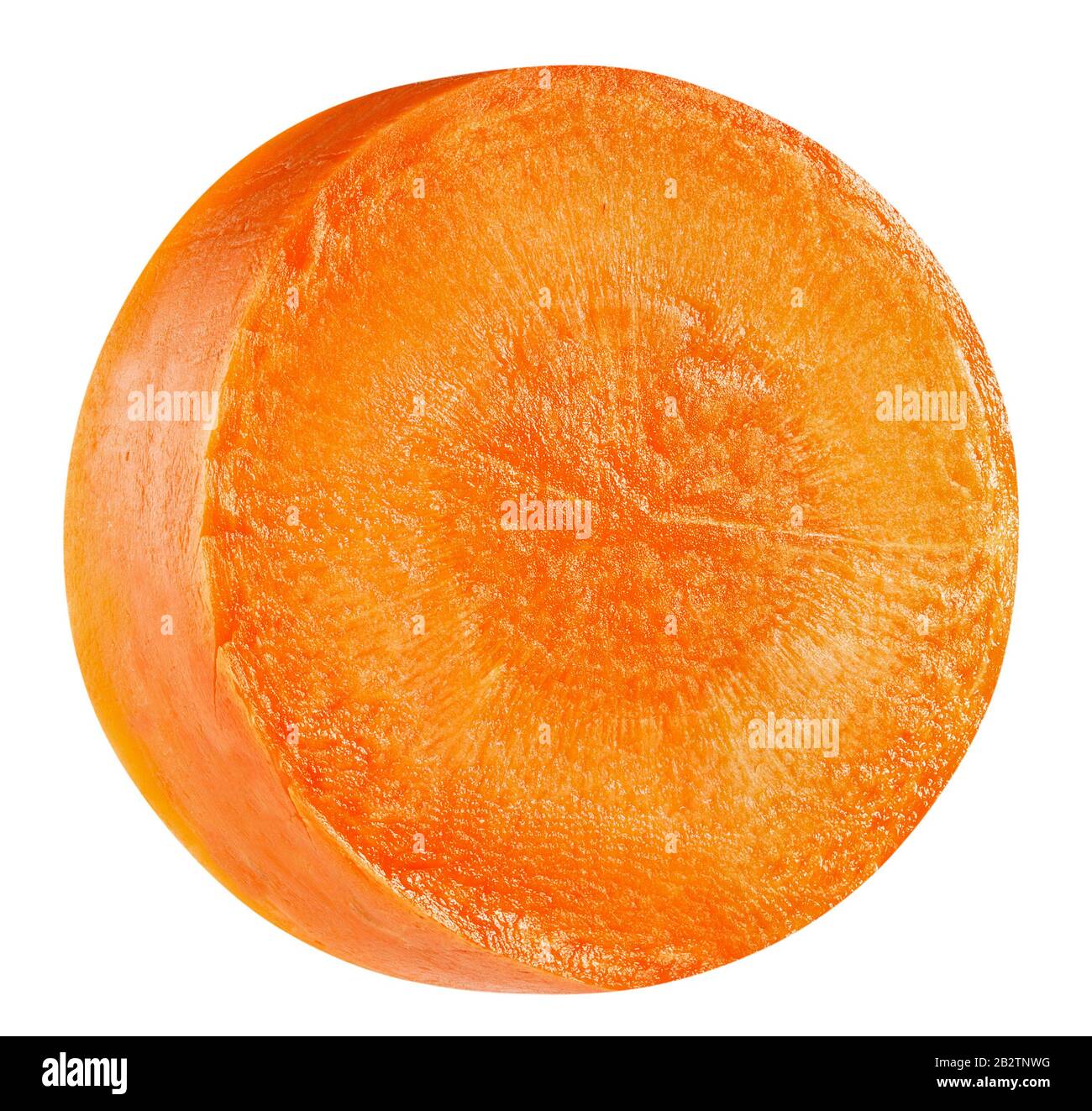 carrot slice isolated on a white background. Stock Photo