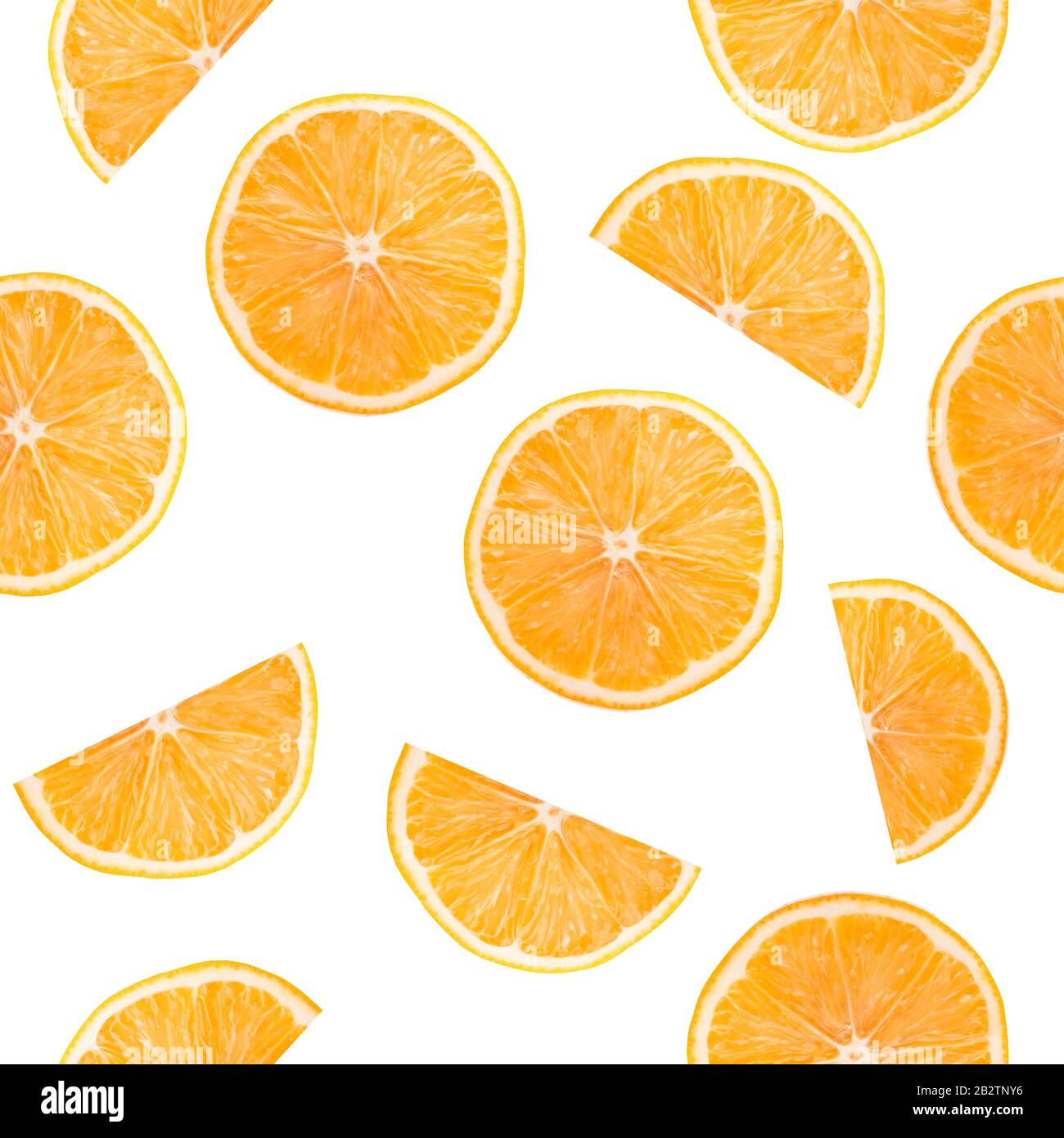 pattern with orange slices on a white background Stock Photo - Alamy