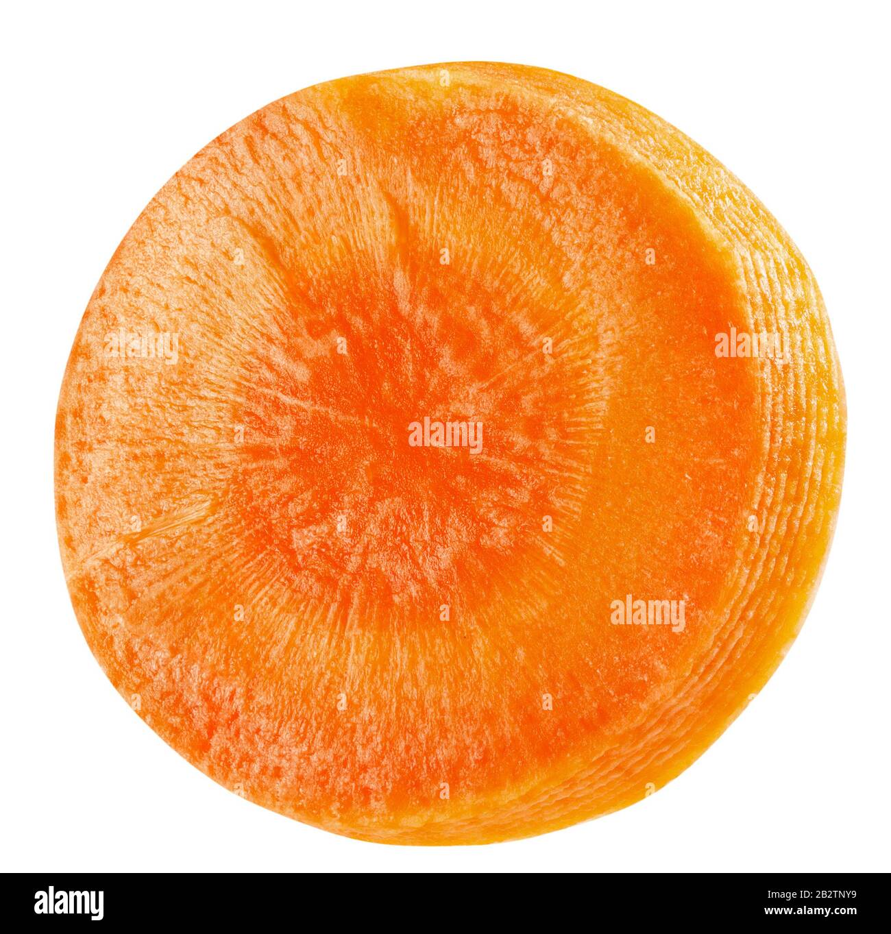 carrot slice isolated on a white background. Stock Photo