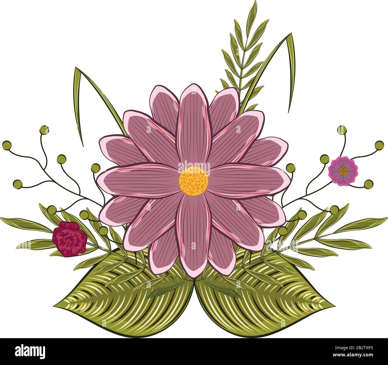 Isolated floral bouquet Stock Vector Image & Art - Alamy