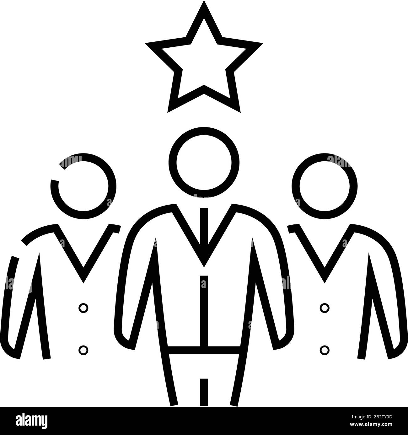 Team leader line icon, concept sign, outline vector illustration, linear  symbol Stock Vector Image & Art - Alamy
