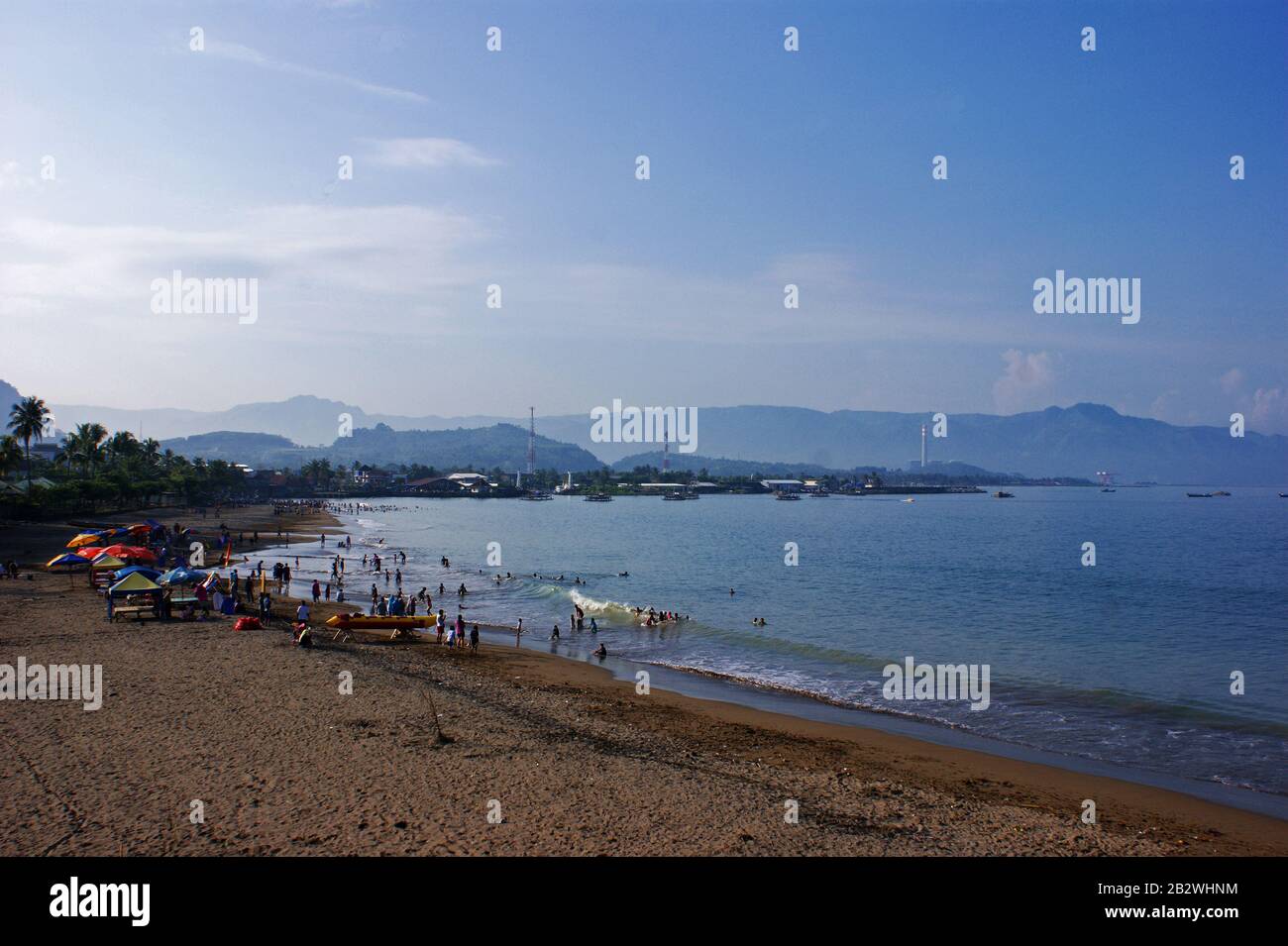 Pelabuhan Ratu Beach, Sukabumi, West Java, Indonesia Stock Photo - Alamy