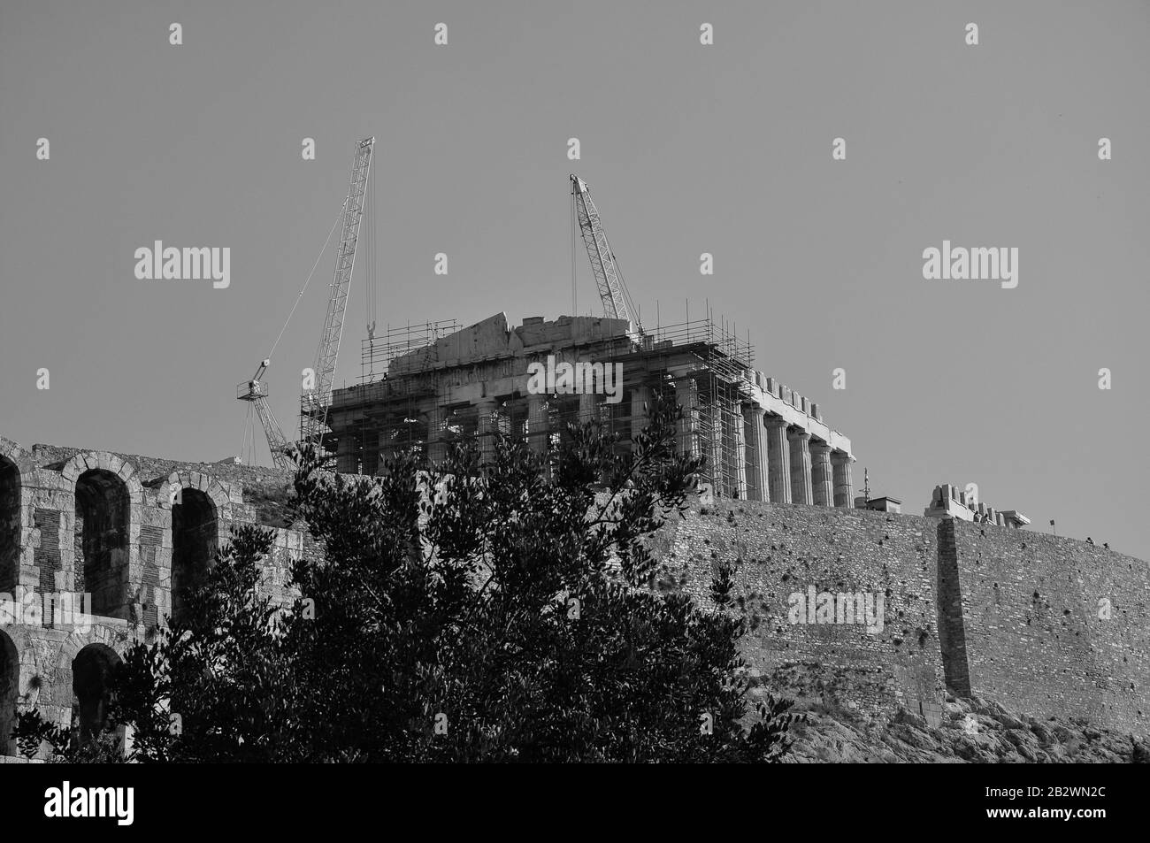 The Parthenon at the Acropolis at Athens Stock Photo