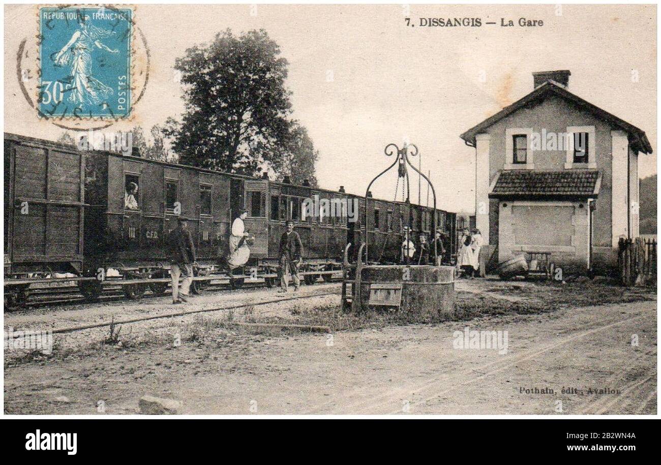 Gare de Dissangis Stock Photo Alamy