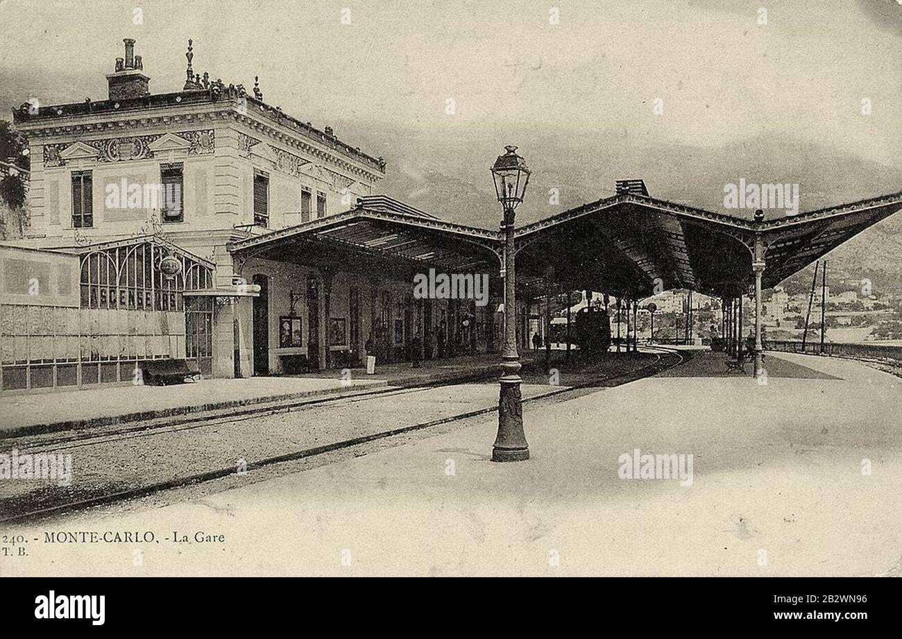 Gare de Monte Carlo Stock Photo Alamy