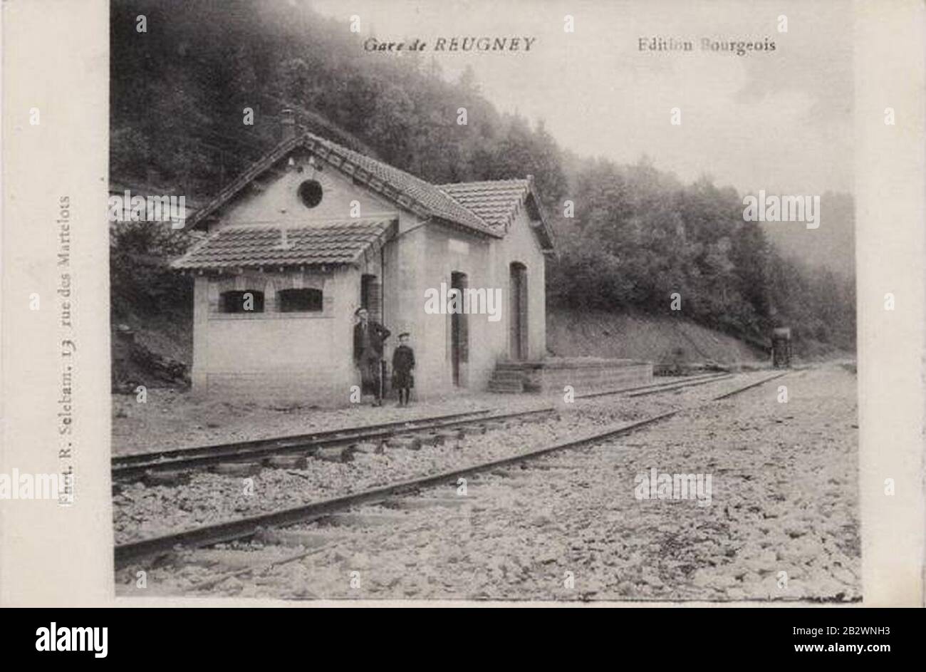 Gare de Reugney Stock Photo Alamy
