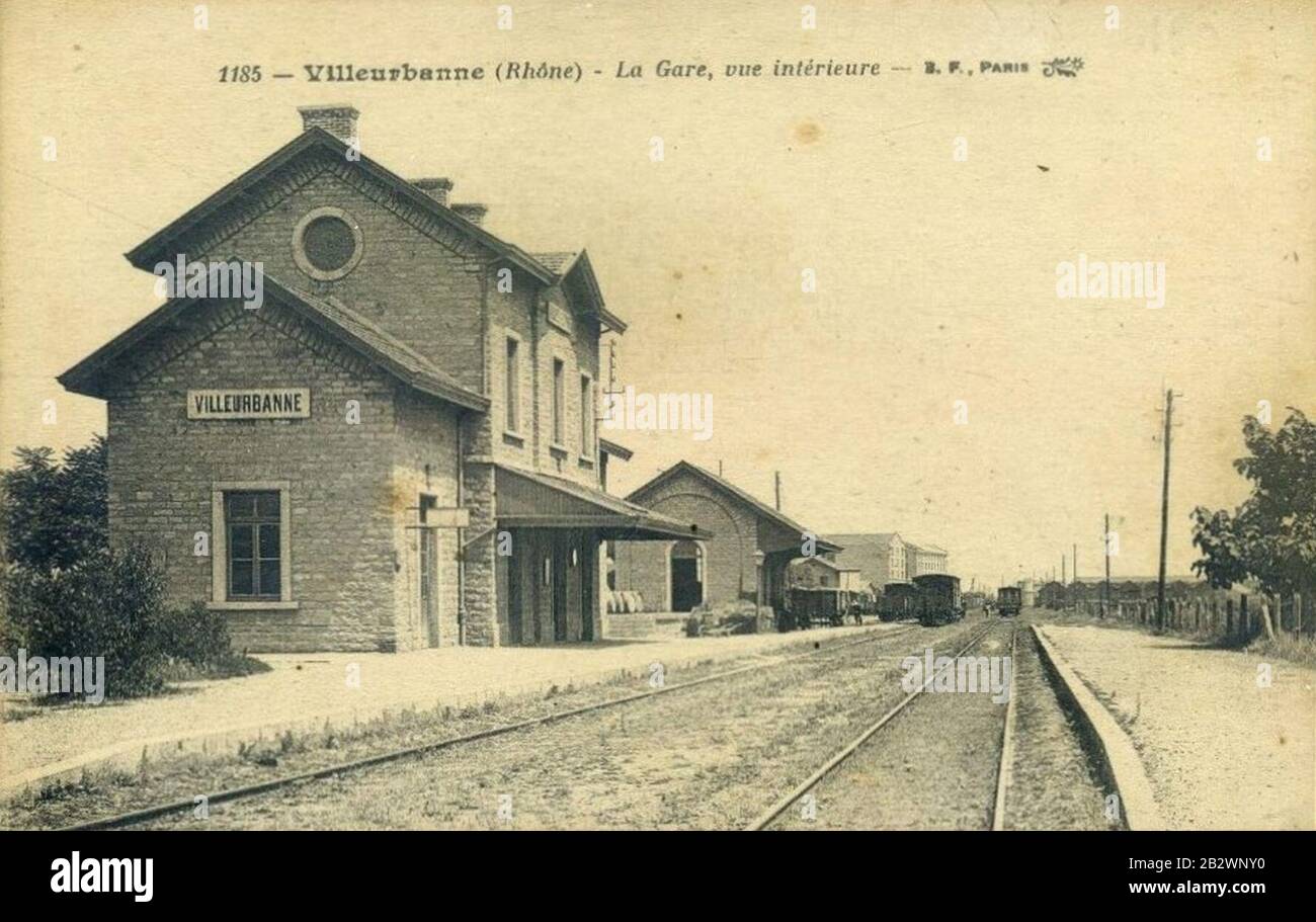 Gare de Villeurbanne. Stock Photo