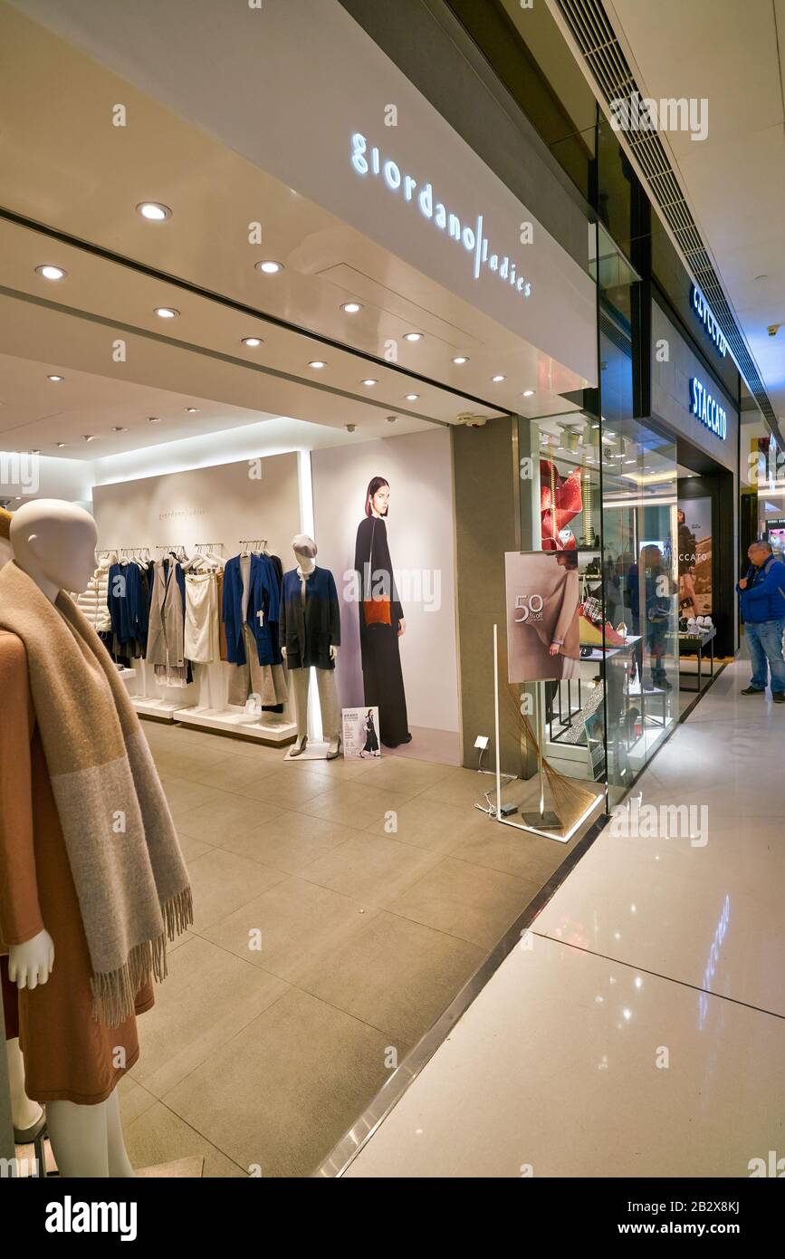 HONG KONG, CHINA - JANUARY 23, 2019: entrance to Giordano Ladies store in  New Town Plaza. New Town Plaza is a shopping mall in the town centre of Sha  Stock Photo - Alamy