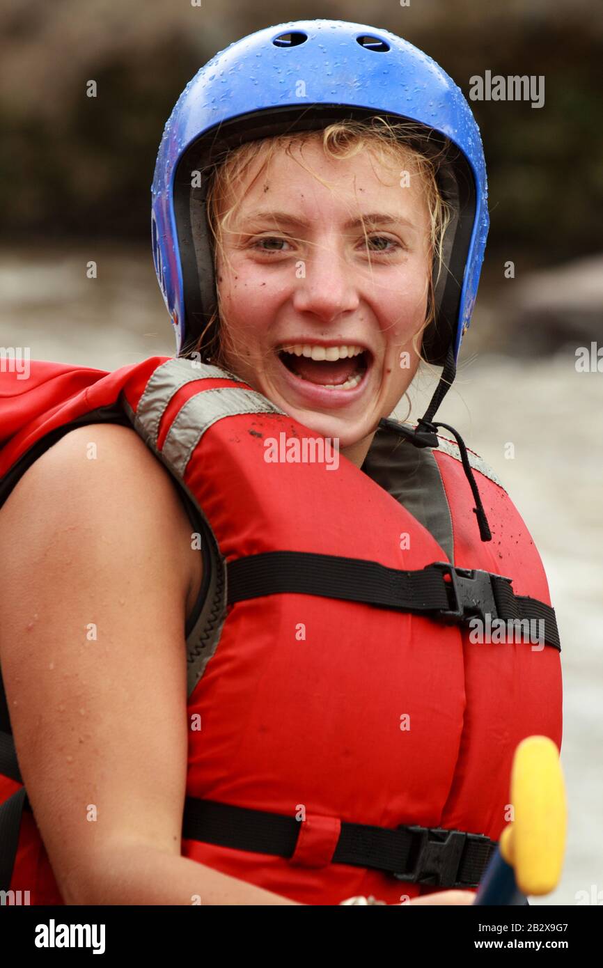 Adult Woman Wearing Typical Water Sport Outfit Stock Photo Alamy