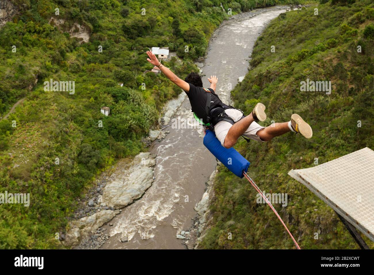 Bungee Jumping Sequence In Banos De Agua Santa Ecuador San Francisco