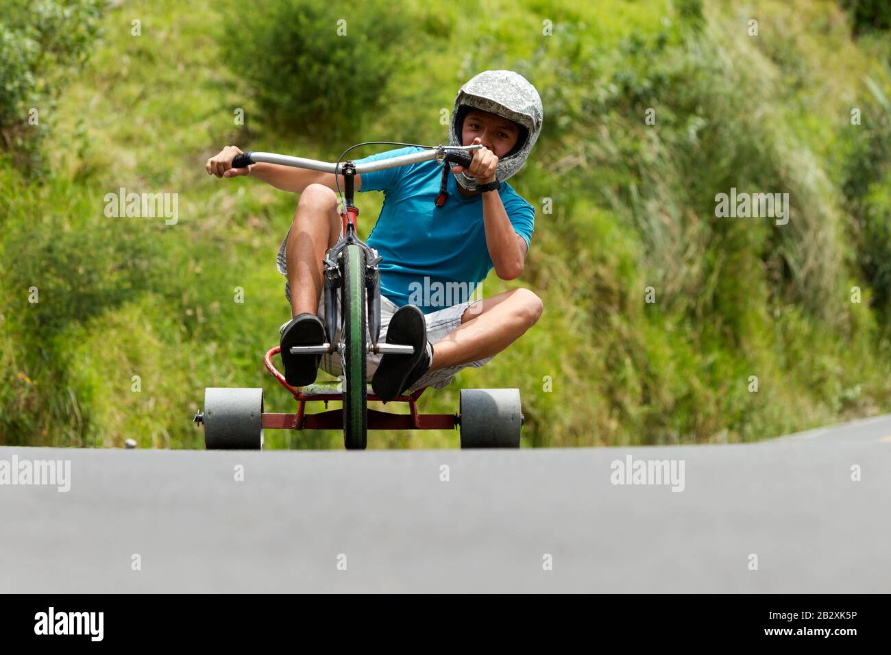 extreme downhill trike drifting