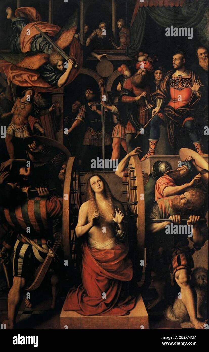 Gaudenzio Ferrari - The Martyrdom of St Catherine of Alexandria Stock ...