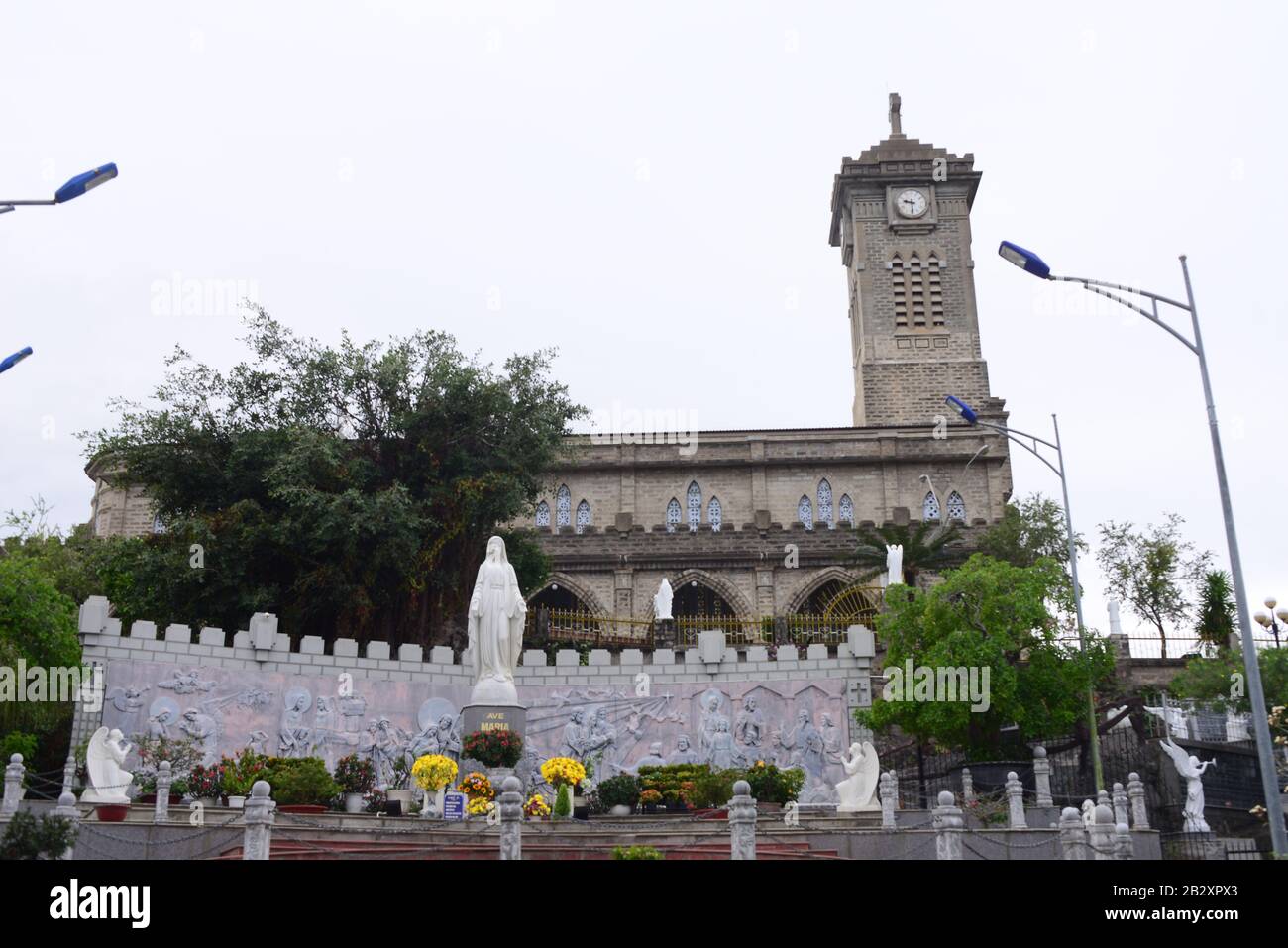 NHA TRANG, VIETNAM – 28 FEBRUARY 2020 : Christ the King Cathedral Stock Photo