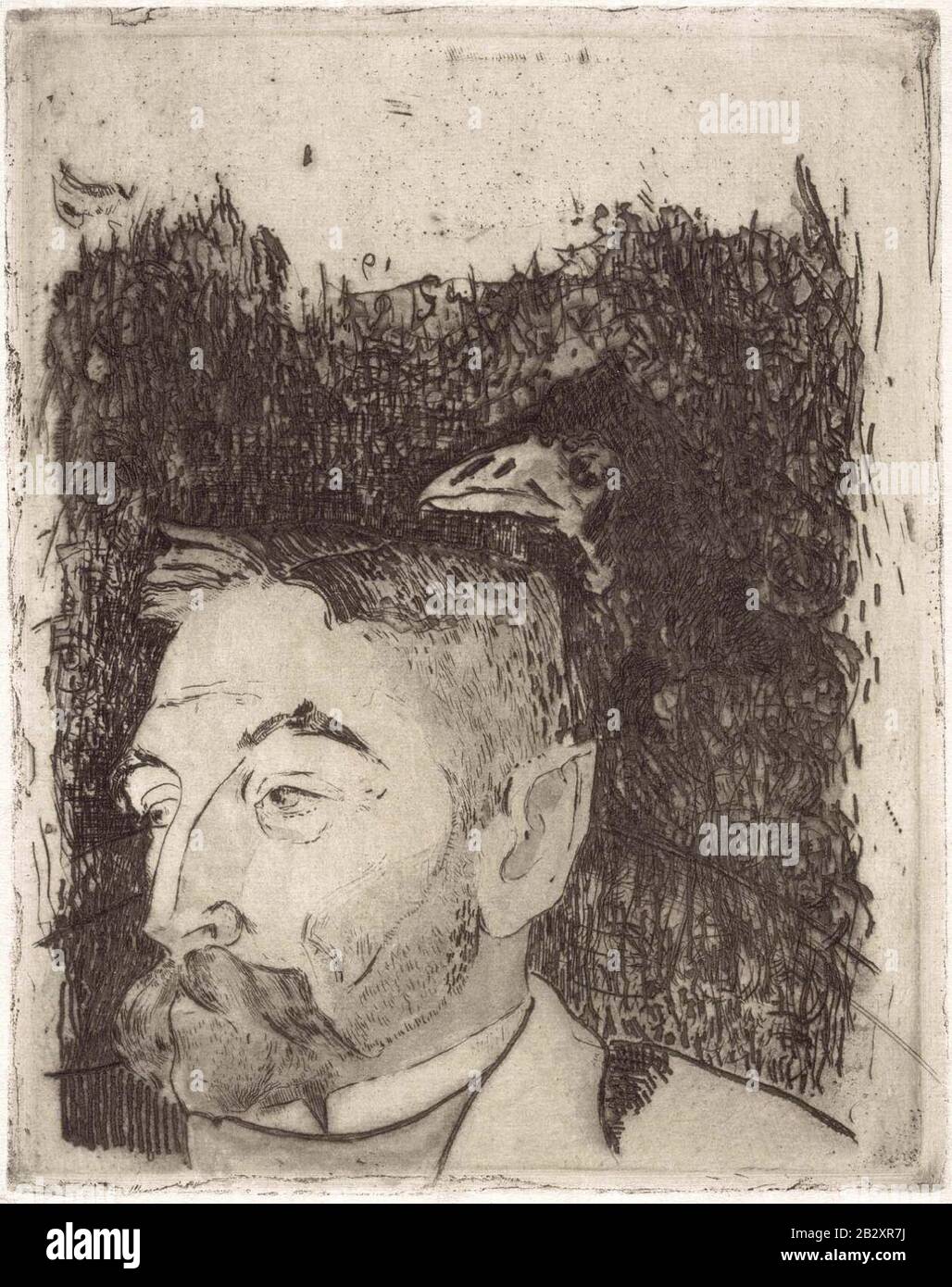 Gauguin 1891 Portrait de Stéphane Mallarmé 12.II.B.b. Stock Photo