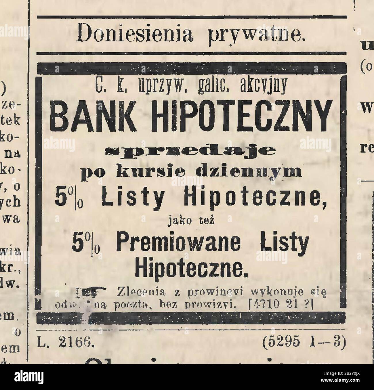Gazeta Lwowska. - 23 lipca 1886. - № 166. - S. 12 (01). Stock Photo