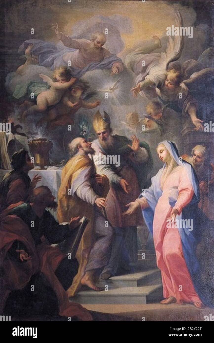 GC Sagrestani Esponsales de la Virgen 1713 Santo Spirito Flor. Stock Photo