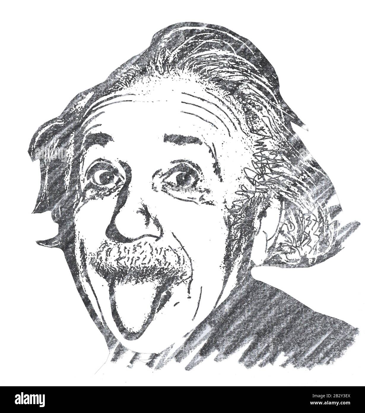 Editorial Illustration of Albert Einstein Stock Photo