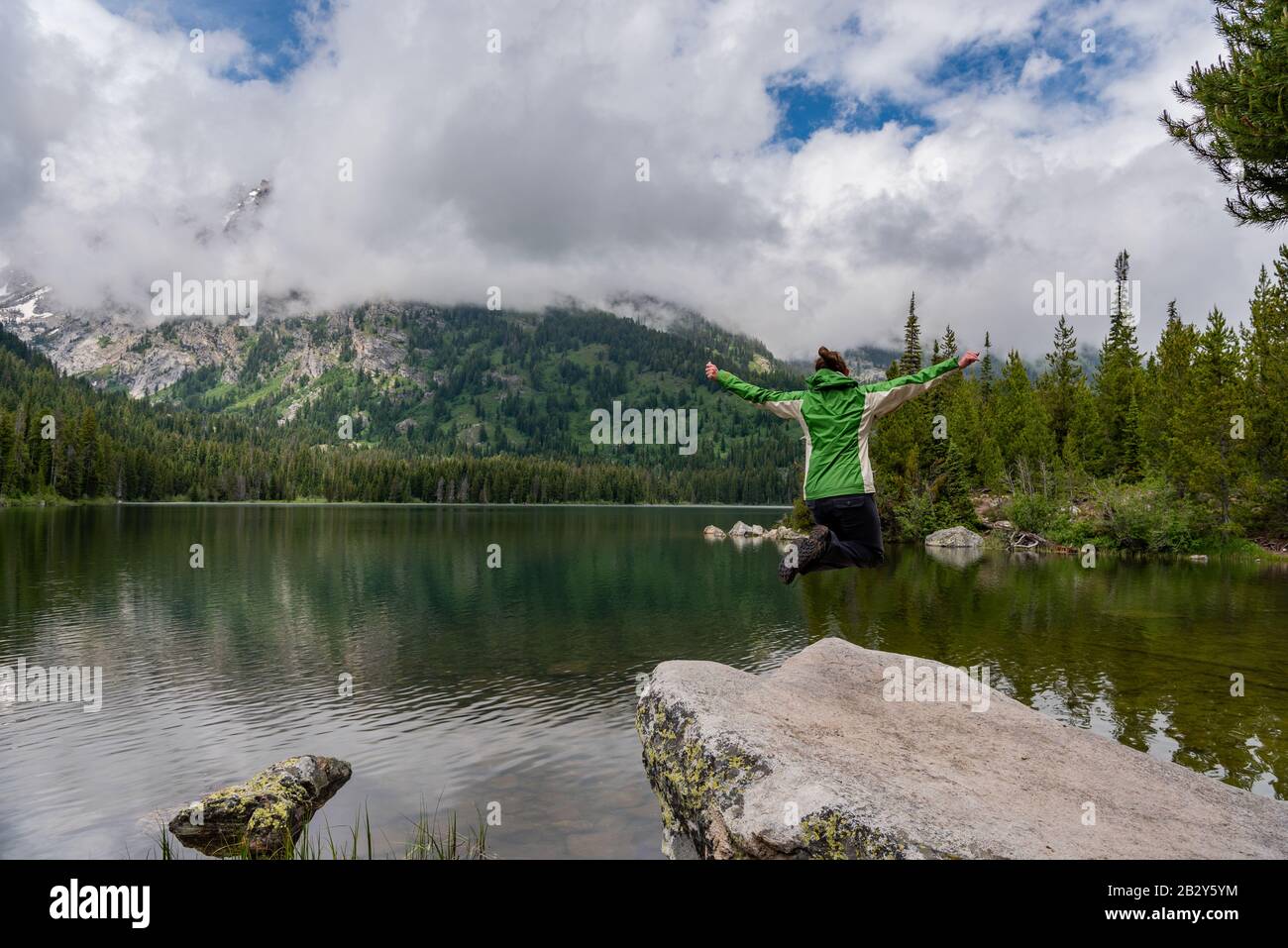 Lake shore trail teton hi-res stock photography and images - Alamy