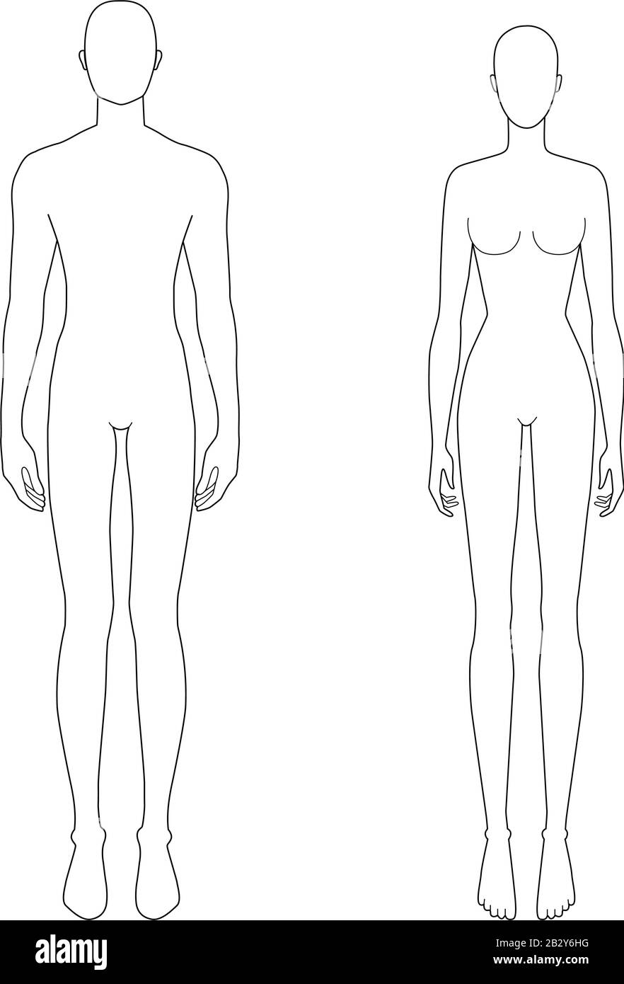 Fashion Sketch Template Crossed Legs Pose - Etsy