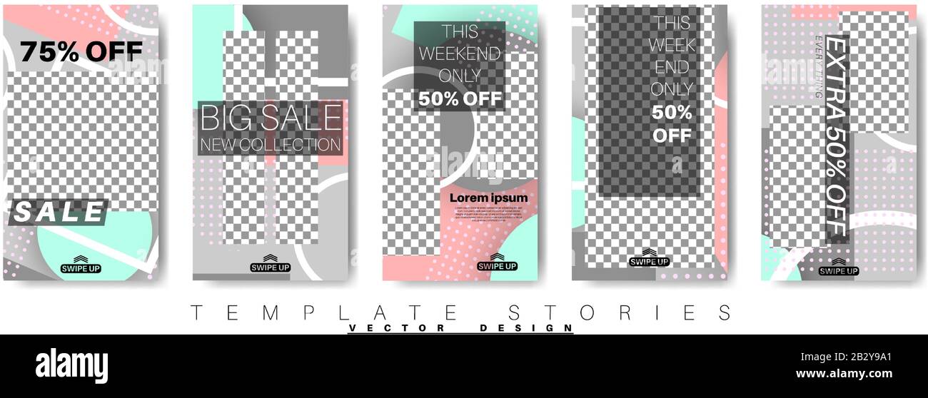 abstract vector story template for your social media. design vector ...