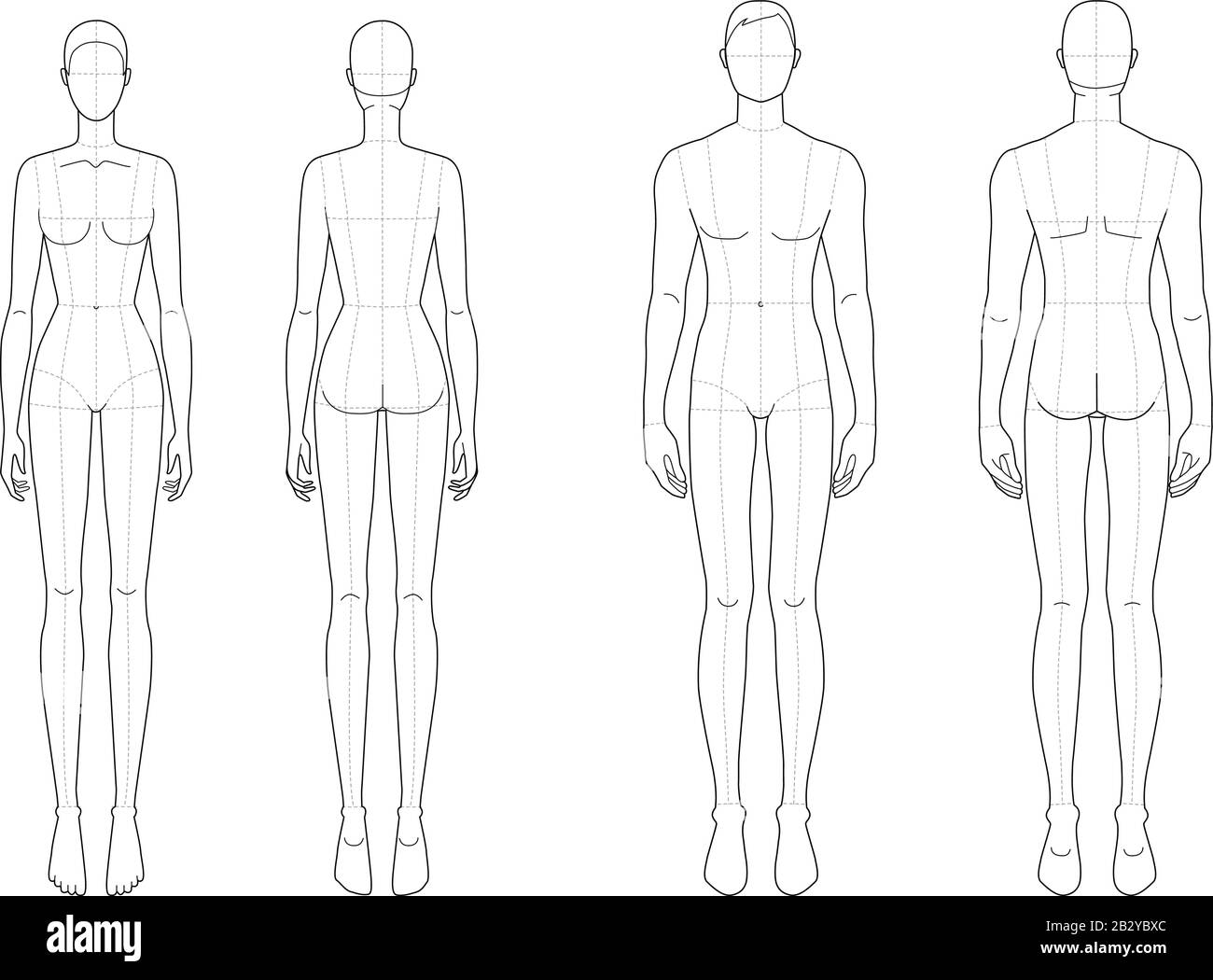 male-body-drawing-template