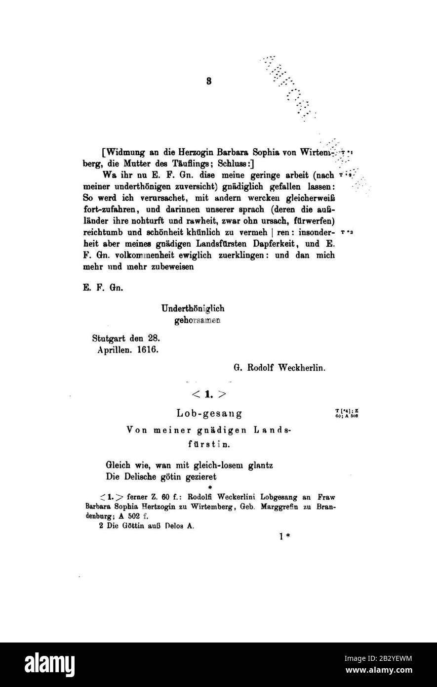 Gedichte (Weckherlin) I 0003 Stock Photo Alamy
