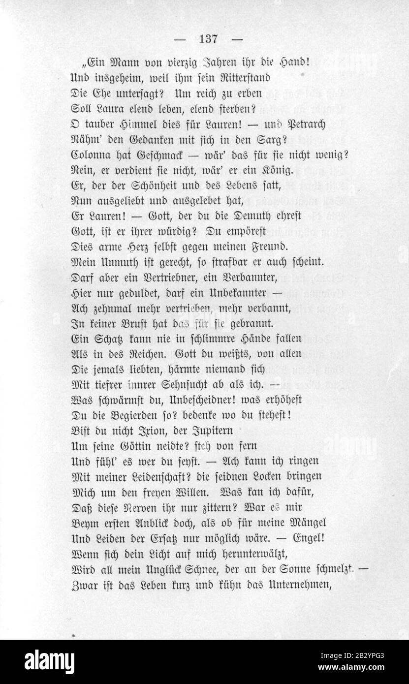 Gedichte von JMR Lenz 153. Stock Photo